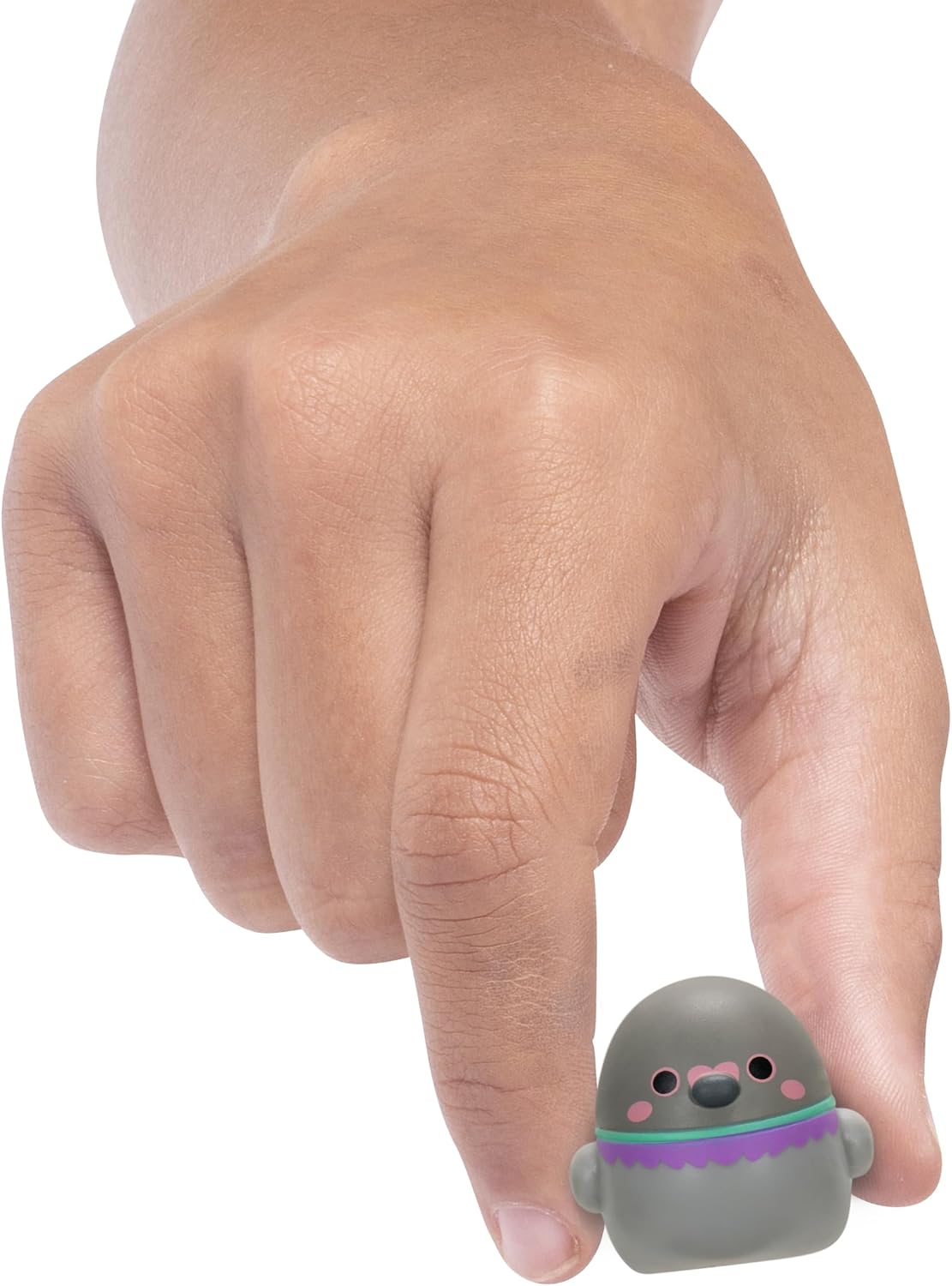 Squish-a-longs 8 Pack (Style 1- W2) - (8) 1” Mini-Squish with (2) Accessories, (1) Ring, and a Collector’s Guide - Collect, Trade, & Play
