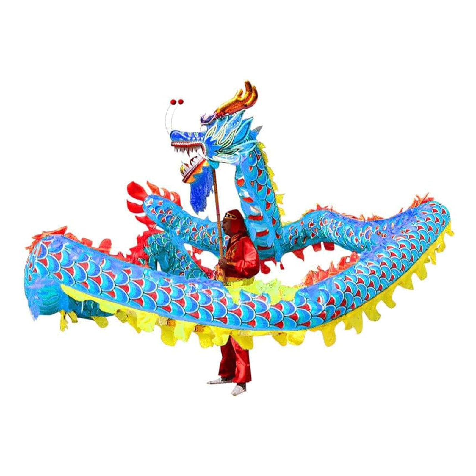 Amazon.com: BKEKM 10 m Silk Dragon Dance Wool Dragon Dance Mascot