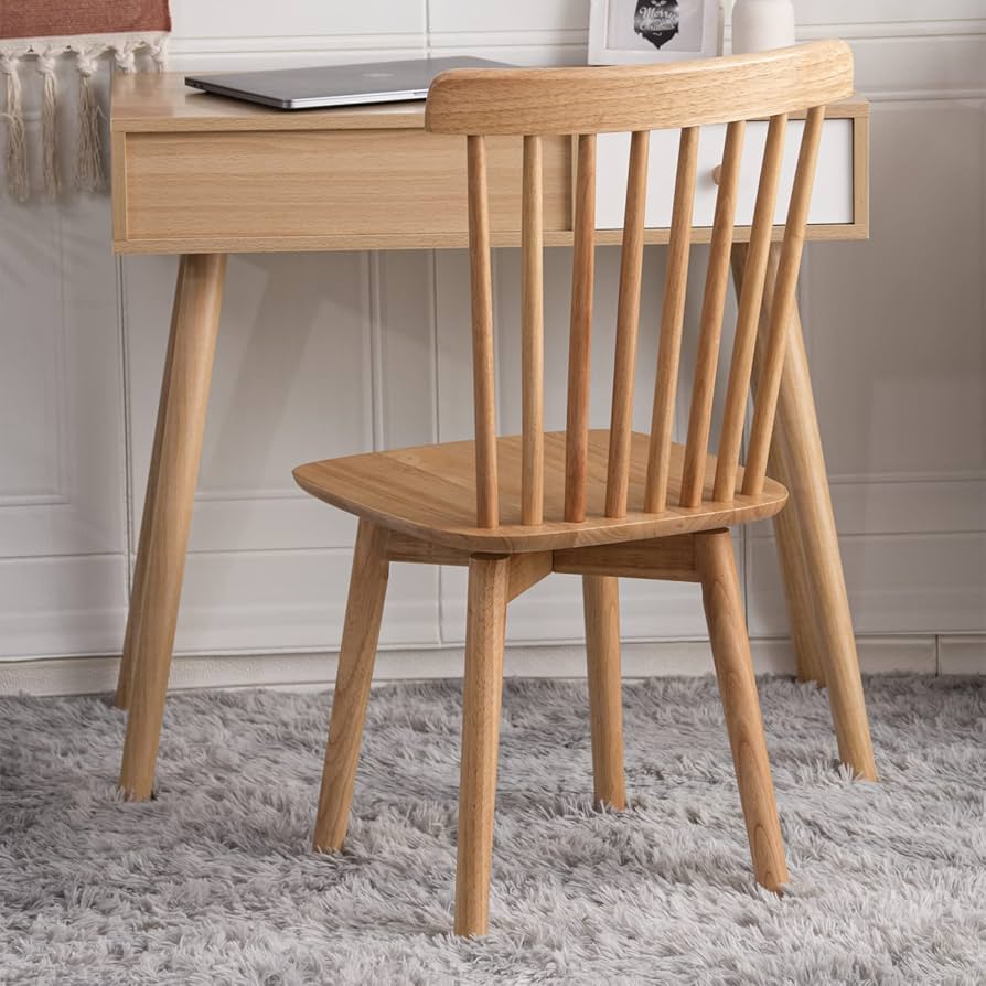 Amazon｜ダイニングチェア ウィンザーチェア 回転可能 木製 イス