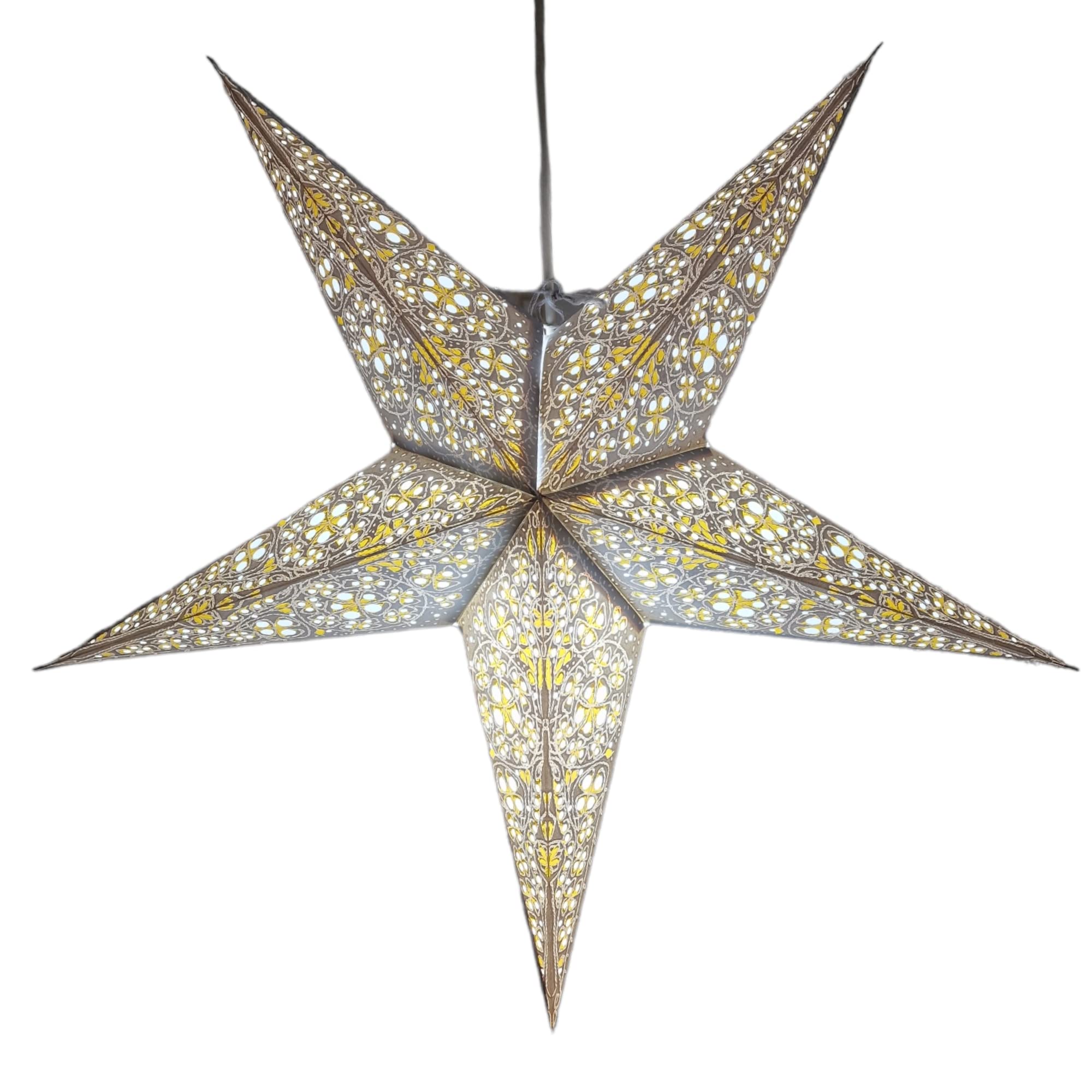 YEPSIO Paper Star Lantern Lampshade Light Shades Large 60cm Star Hanging Decorations for Christmas Wedding Home Decoration Birthday Party (Galaxy 009) โ image 1