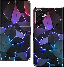 BOLELAW Hülle für Samsung Galaxy A26 Flip Case [Magnetverschluss] [Ständerfunktion] [Kartenfach] PU Leder Klapphülle für Galaxy A26 Schutzhülle, Unregelmäßiger Rhombus