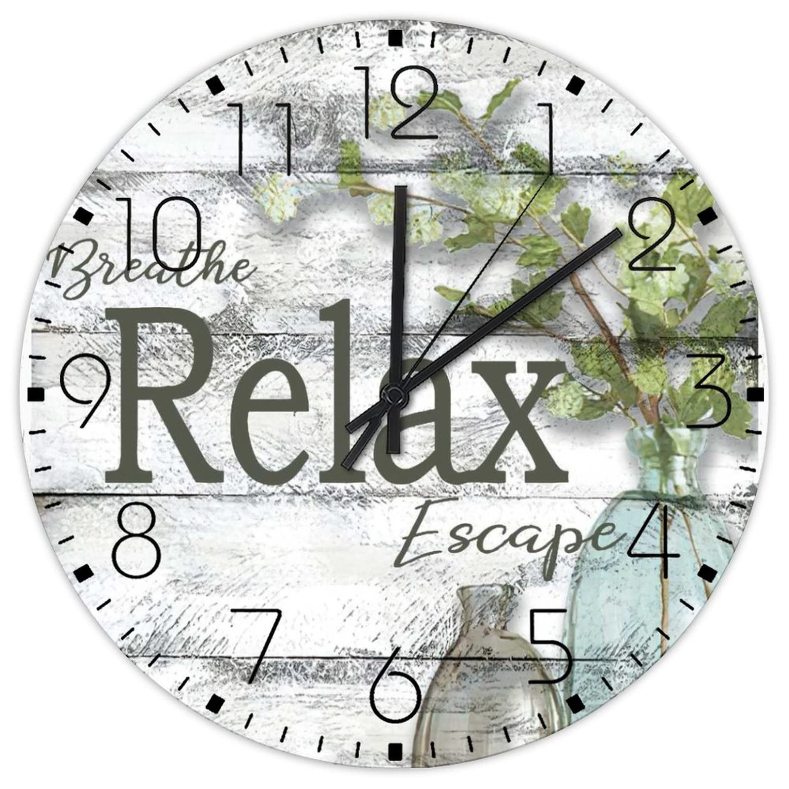 Horloge murale en bois pour chambre d'enfant et sport 38cm