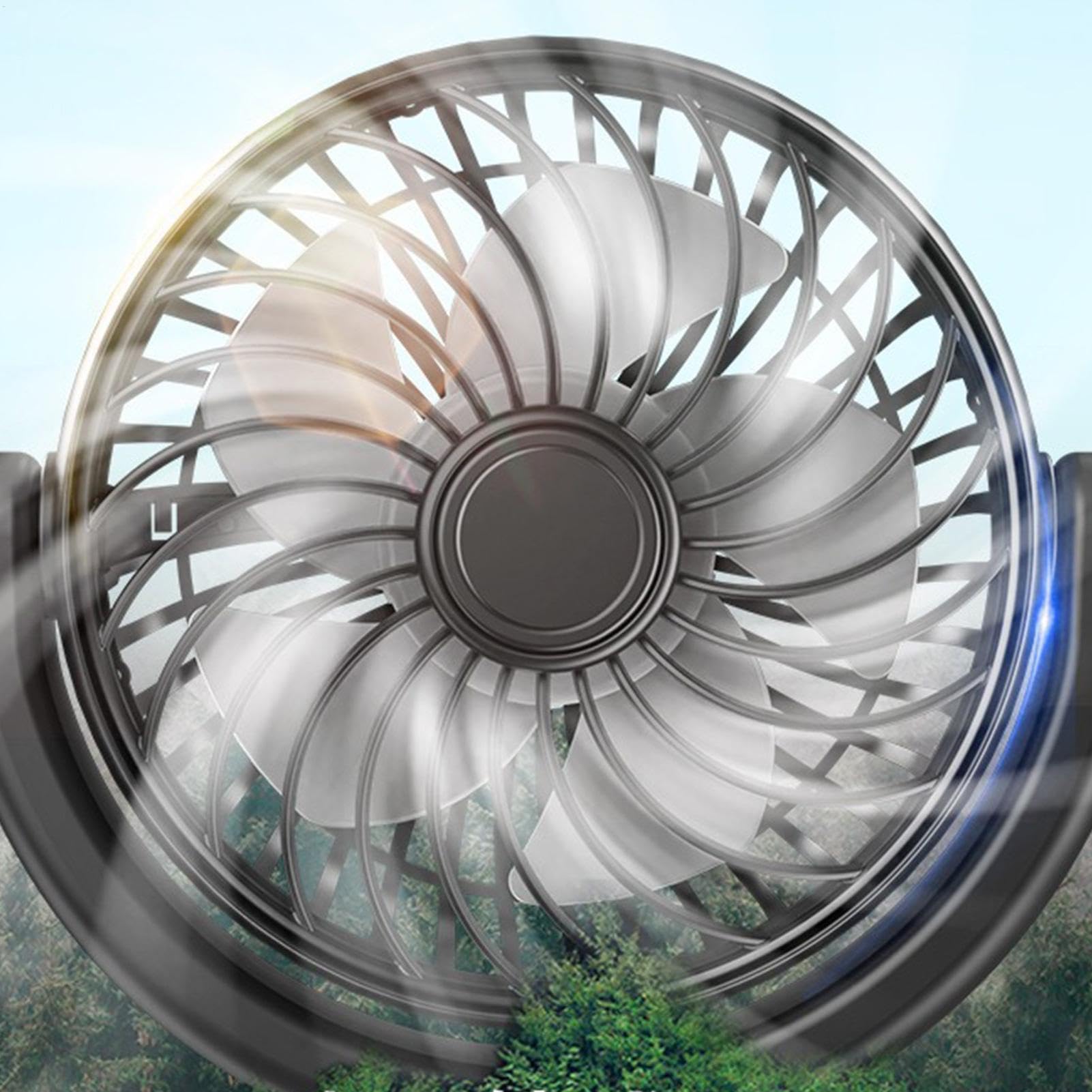 Ventilateur de siège arrière de voiture – 3 vitesses – Refroidisseur à double tête pour appuie-tête arrière – Rotation à 270 degrés – Ventilateur de siège pour, passagers confort