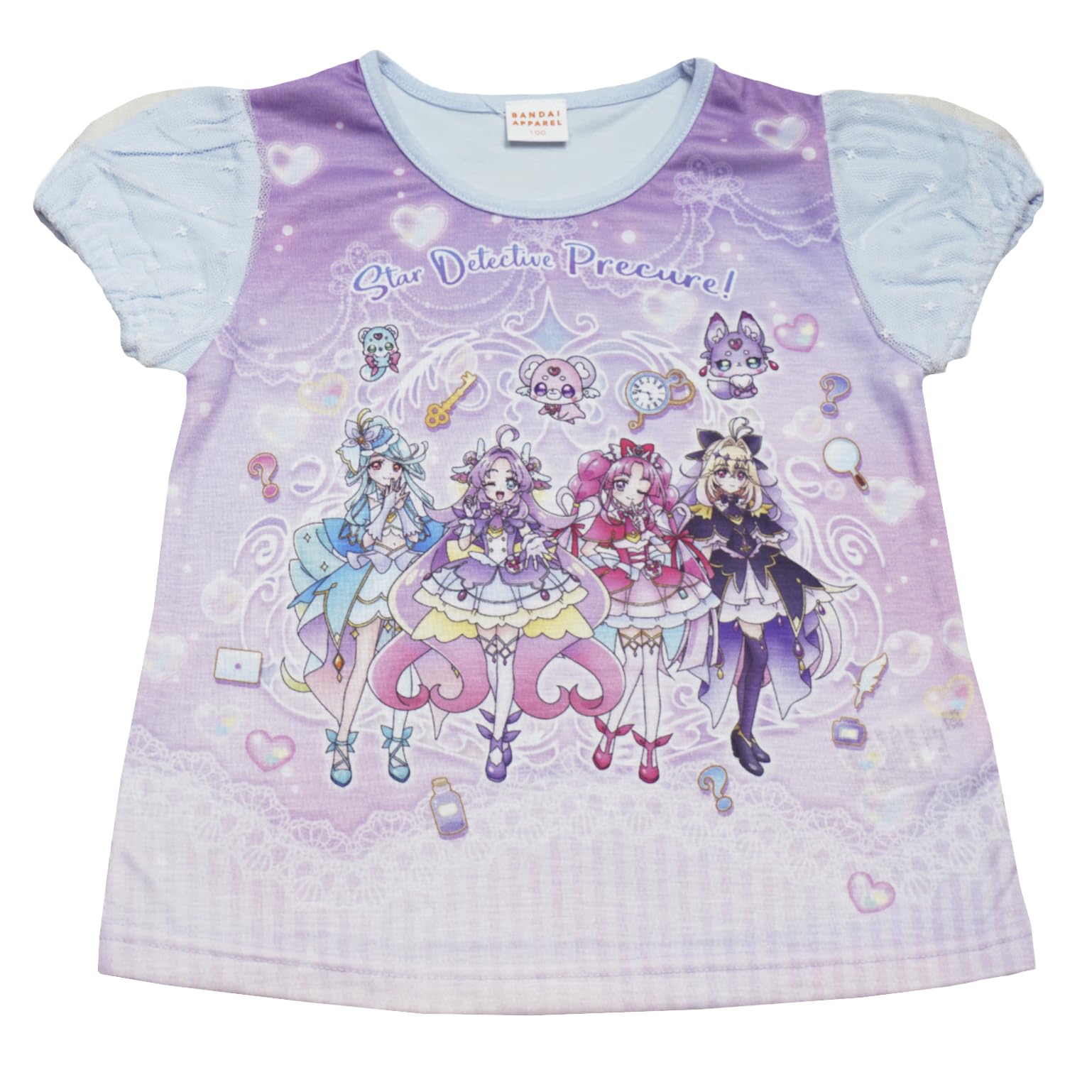 2026年 夏物 名探偵プリキュア めいたんてい 天竺 パネル 半袖Ｔシャツ precure
