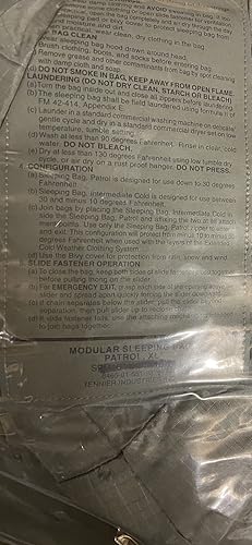 US Military Extra Long Patrol Saco de dormir, Follaje Verde (Gris)