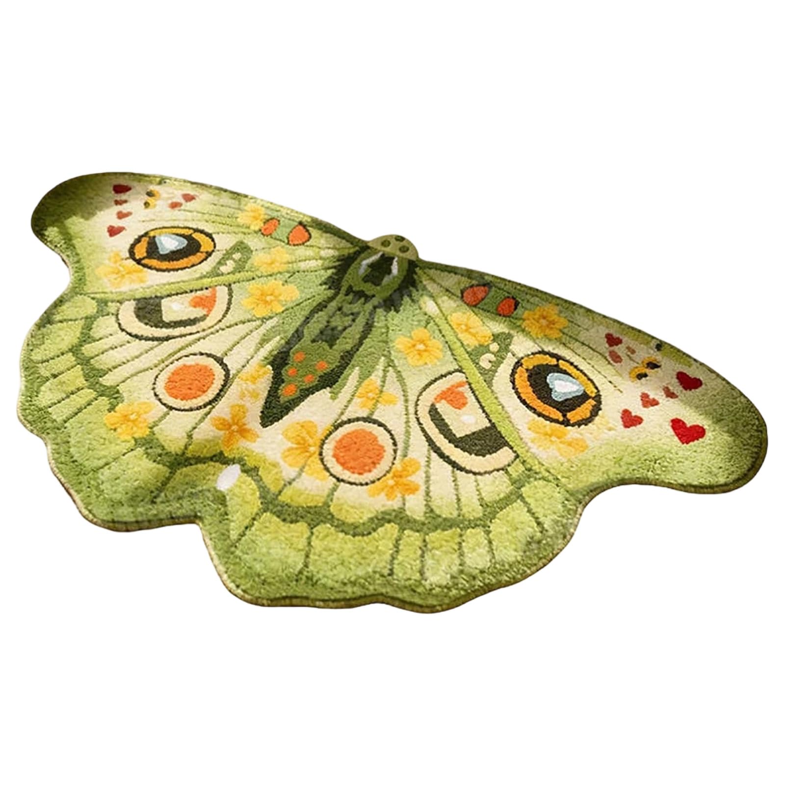 Kfwfuaee A Butterfly Re Rug For Bedroom 60X90cm Floor Pad Soft Ccent Mat With Grip Backing For Living Room Nd Entryway Decor Butterfly Re Rug Rtistic Floor Mat Soft Ccent Carpet Bedroom Decor Entryway