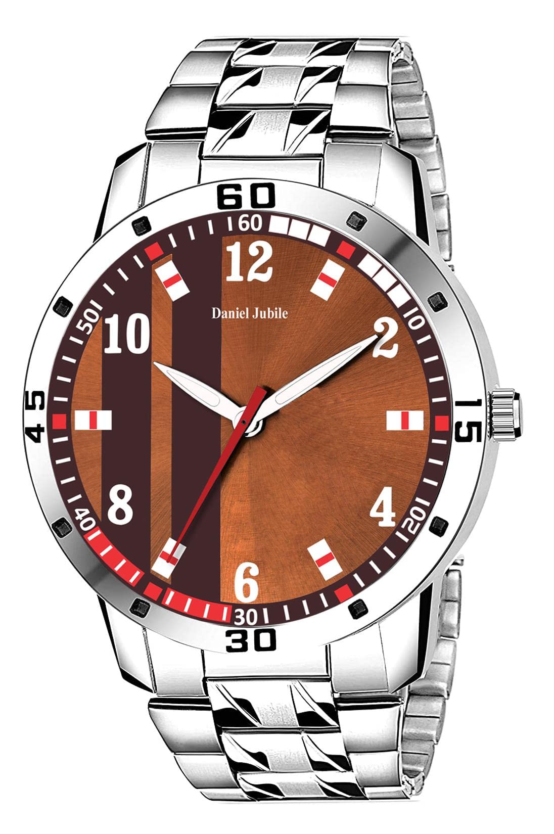 Analog Wrist Chain Watch for Men (Brown) (B0BXL1S1XV) Amazon Price History, Amazon Price Tracker