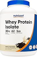 Vista 75 de Nutricost - Proteína aislada de suero de leche, sabor fresa y acai, 2 libras