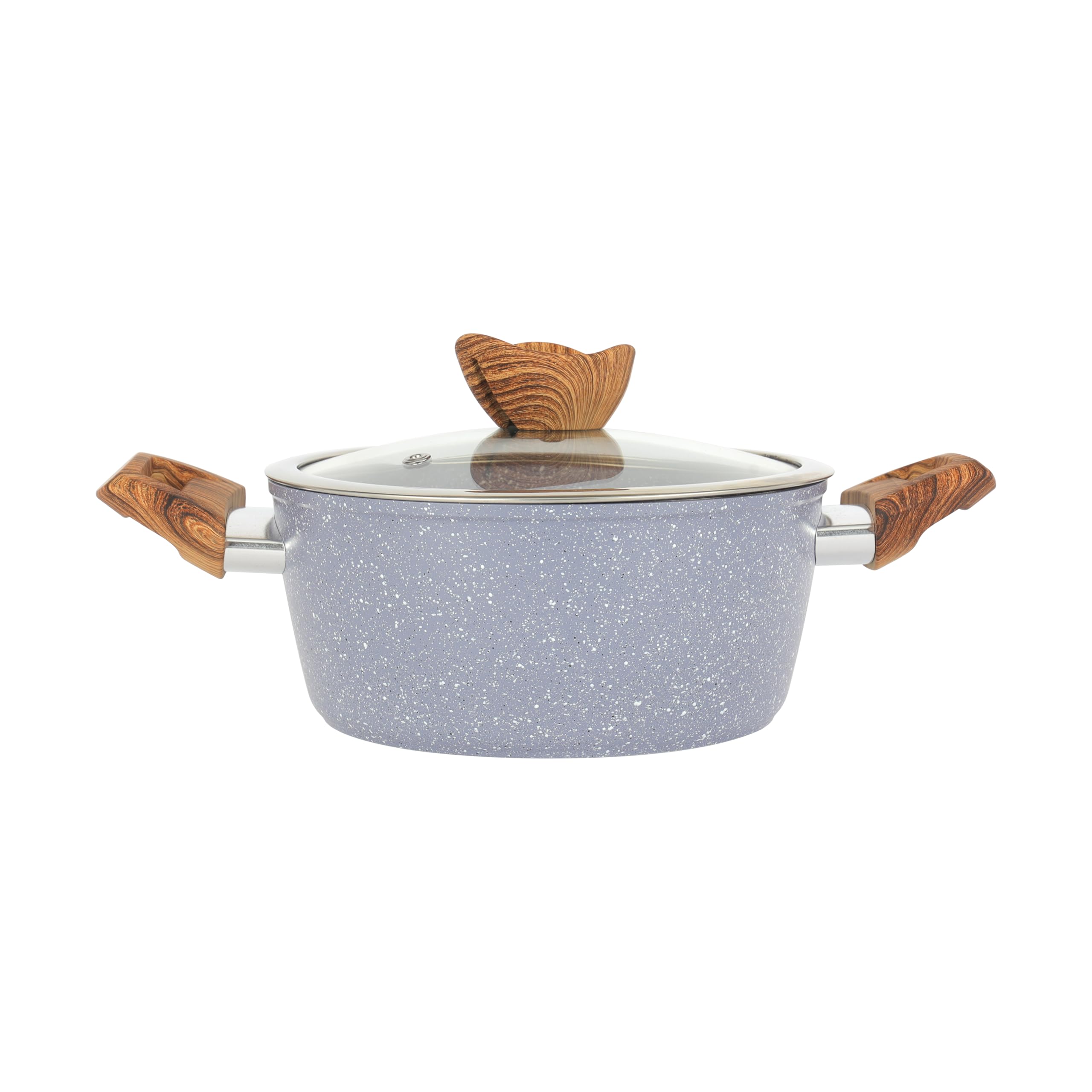 Delcasa DC3326 Essential Casserole, 22 cm Size, Grey
