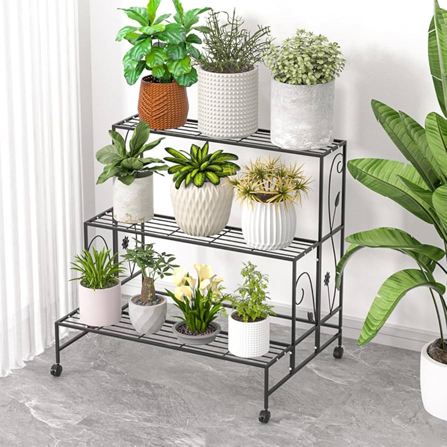 シャビー ジャンクガーデン アイアンラック 3段 錆び加工 多肉植物・店舗什器 Amazon.co.jp: [GZGZ] アイアンフラワースタンド3段 ガーデン