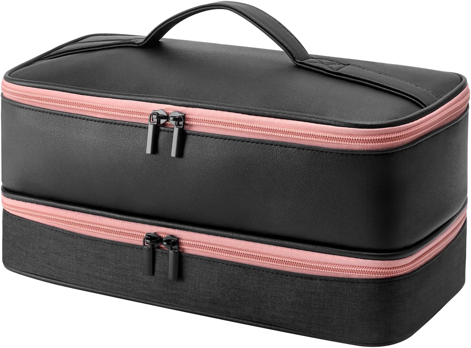 AdworteTravel Carrying Case for Hair Dryer for Shark FlexStyle Speedstyle for Dyson Airwrap Hair Dryer Bag Double-Layer Beauty Styler Organizer Hair Tool Storage Bag Hairdryer Accessories Black Case,