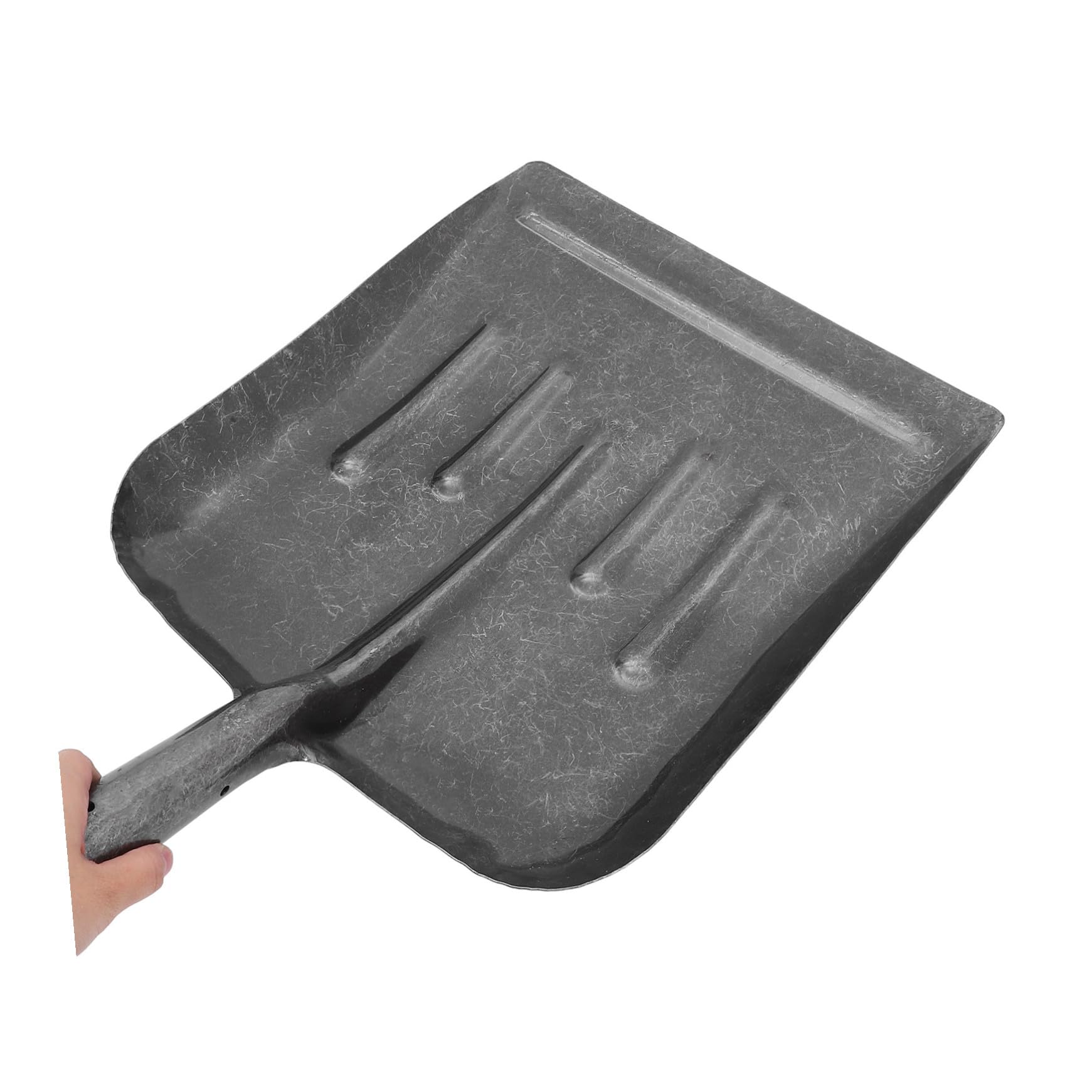 Pala Manuale da Giardino in Acciaio al Manganese Argento | Manico Ergonomico, Trapianto e Pulizia Letame, Rimozione Neve, Testa Piatta