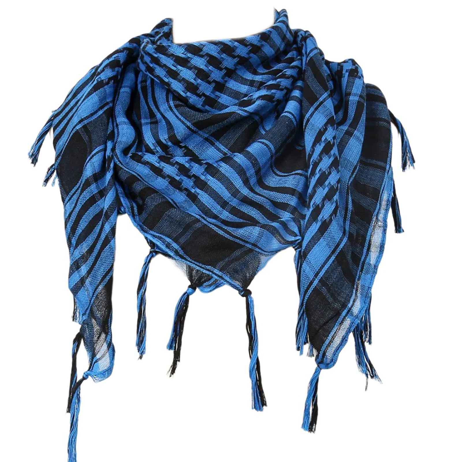 Maxtonser Desert Shemagh Scarf Soft Fringed Arab Headscarf Unisex Keffiyeh Bandana Unisex Headwrap Arabian Scarf Head Covering