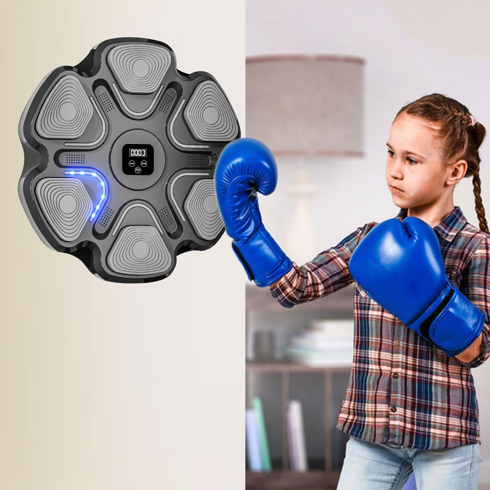 Music Boxing Pad – Macchina da boxe musicale, pad elettronico da parete | Home Smart Boxing Target Workout Machine, messa a fuoco elettronica per allenamento di agilità boxe digitale, punzonatrice