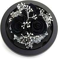 Vista 2 de Kylin Glory Forever Flowers - Rosas eternas reales preservadas, regalo con luces LED de estado de ánimo para el día de San Valentín, cumpleaños