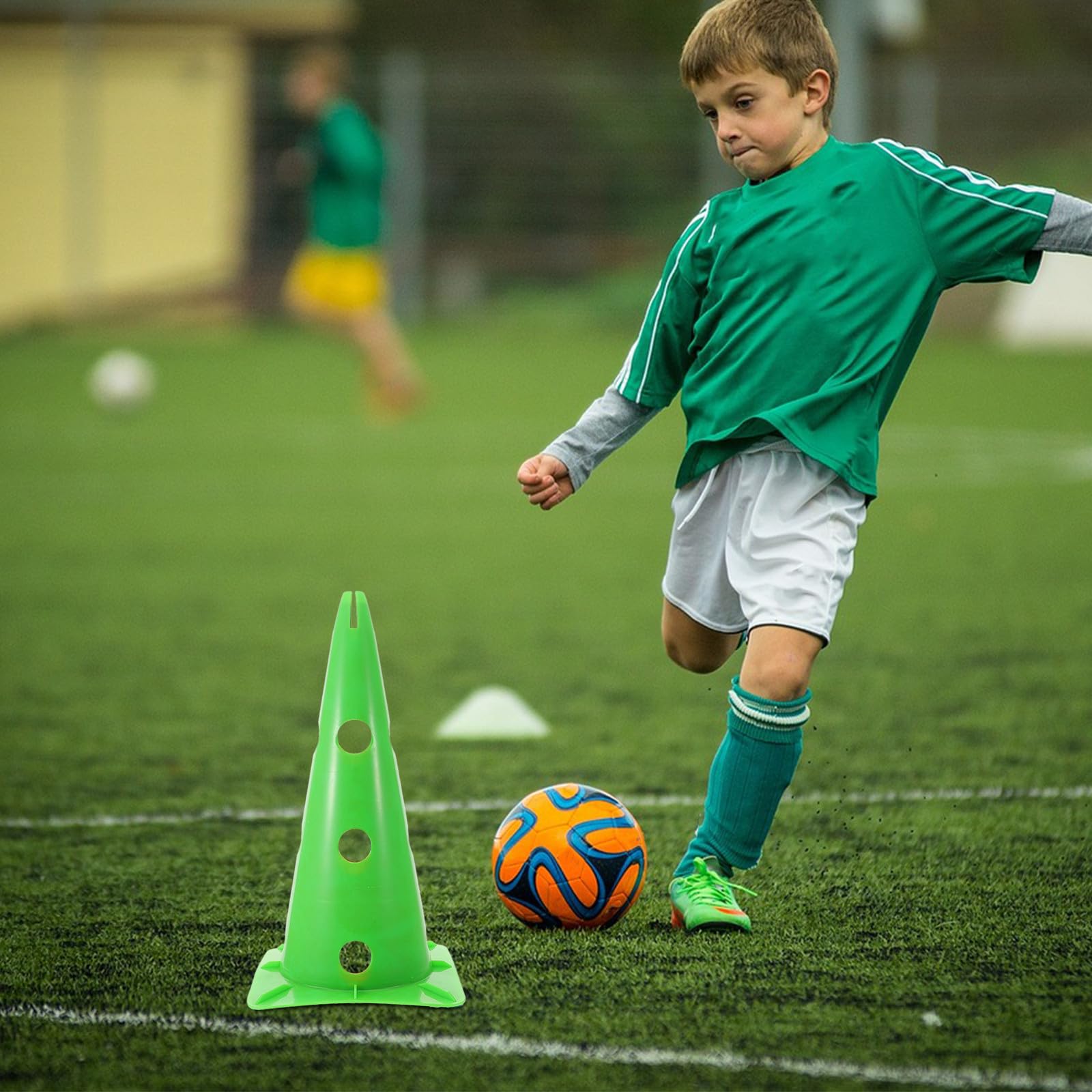 Toyvian Conos de Entrenamiento 5 Piezas de PE, Base Cuadrada Estable y Diseño Ligero para Fútbol y Baloncesto, Adecuado para Eventos Competitivos