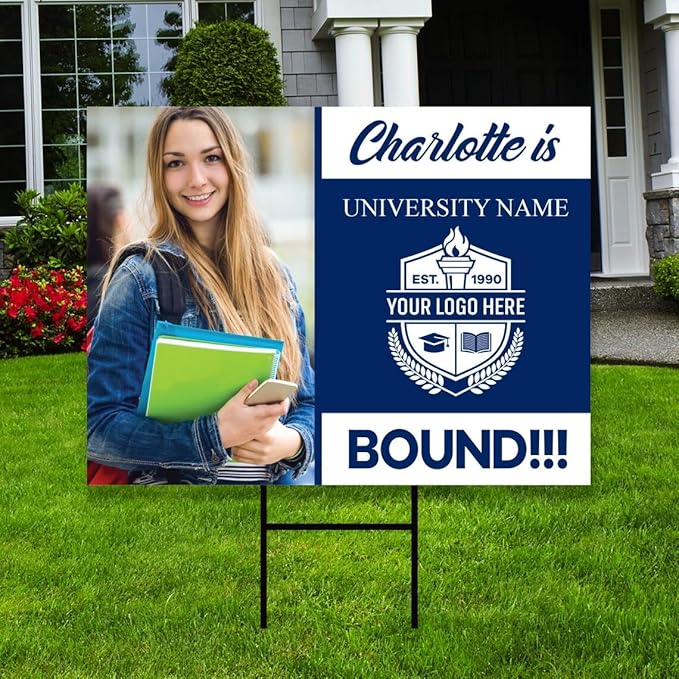 Amazon.com : Personalized College Bound Yard Sign, College Bound Lawn ...