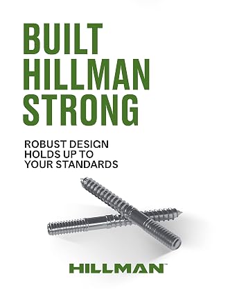 Hillman Hanger Bolts, 1/4-20 x 2-1/2in, 25 Pack, Stainless | Stainless steel, dual-thread design installs in wood or anchors for hanging shutters, panels, hooks, brackets, and wiring