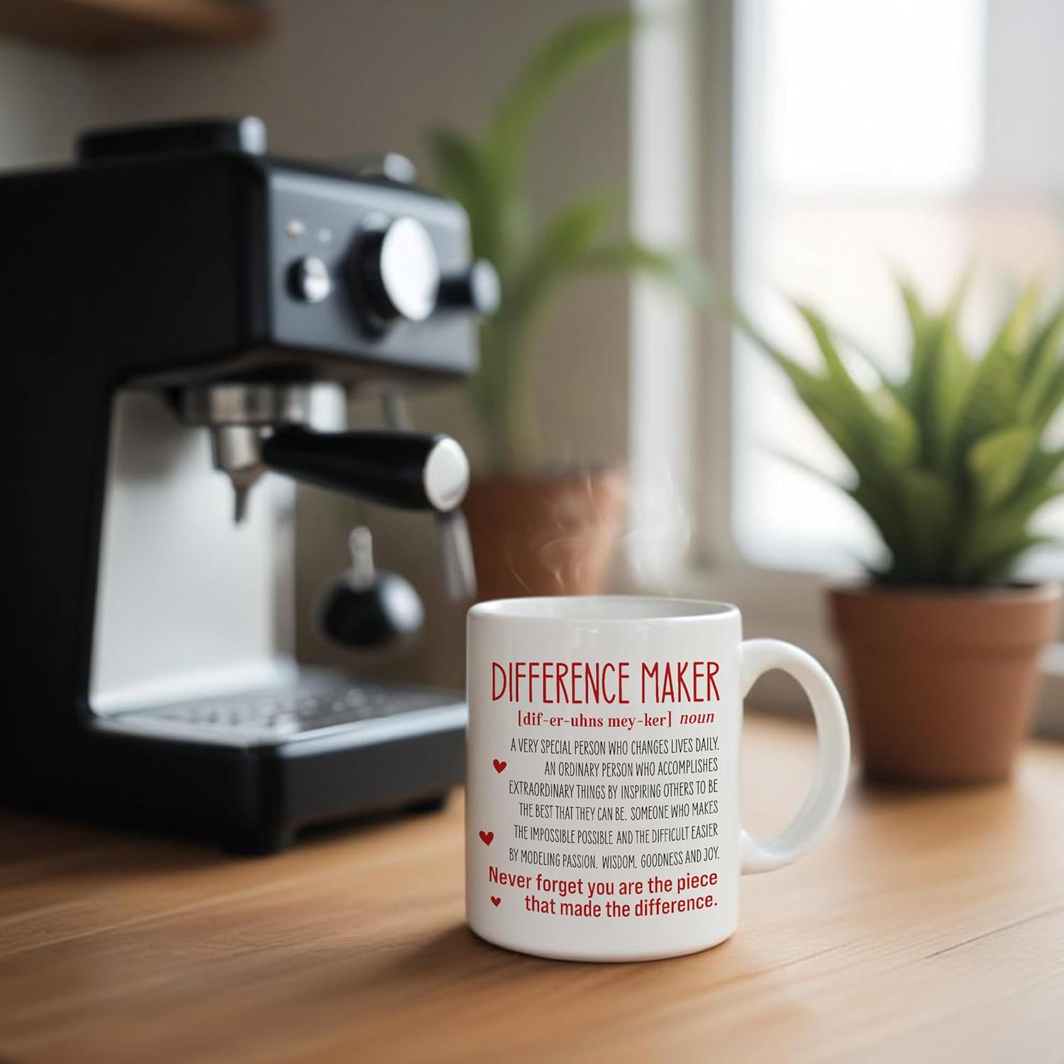 Difference Maker Difinition Mug, Difference Maker Gift, Gifts for Friend Coworkers Women Men, Mentor Boss Employee Teacher Appreciation Gifts, Difference Maker Ceramic Coffee Mug 11 oz - Image 2