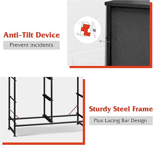 Miniatura 7 de WLIVE Black Dresser for Bedroom, 6 Drawer Double Dresser, Fabric Storage Tower with Fabric Bins, Chest of Drawers for Closet, Living Room, Hallway