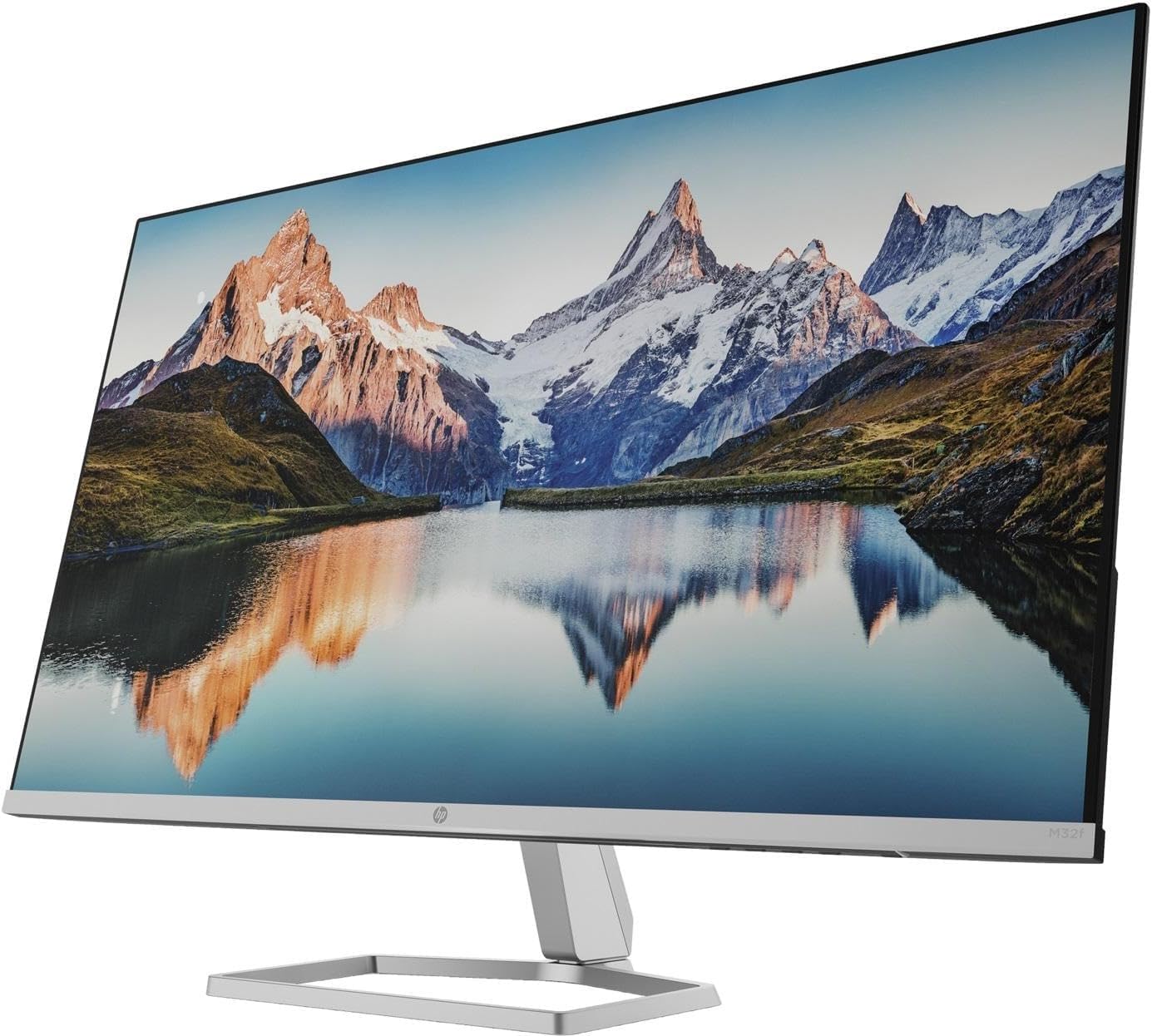 HP M32f Monitor, Display 31.5" Antiriflesso VA FHD Micro-Edge, Risoluzione 1920 x 1080p, AMD FreeSync, Tempo Risposta 7ms Overdrive, Comandi su Schermo, HDMI, VGA, Argento