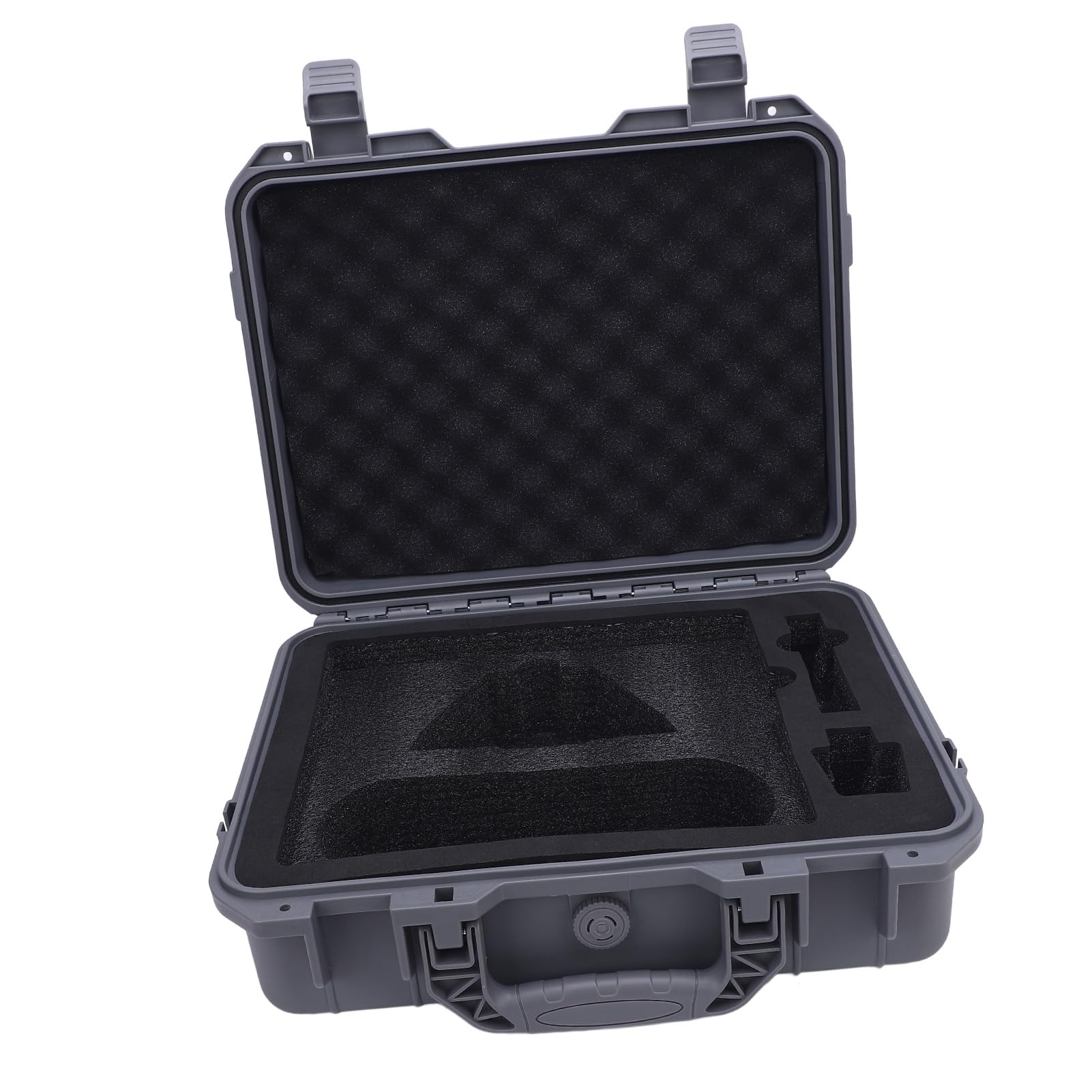 Generic Mini Dish Twarde Etui Odporne na Wstrząsy Pudełko do Przechowywania w Podróży Jasnoszary IP67 Odporny na Deszcz, Odporny Uderzenia, Wygodny Uchwyt do Przenoszenia, materiał EVA ABS