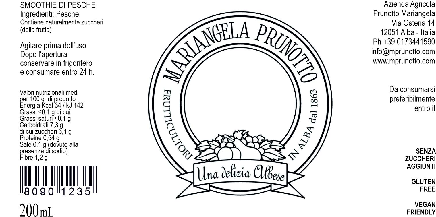 Mariangela Prunotto - Una Delizia Albese - Frutticultori in Alba dal 1863 Azienda Agricola Prunotto Mariangela - Succo Di Pesca 200ml