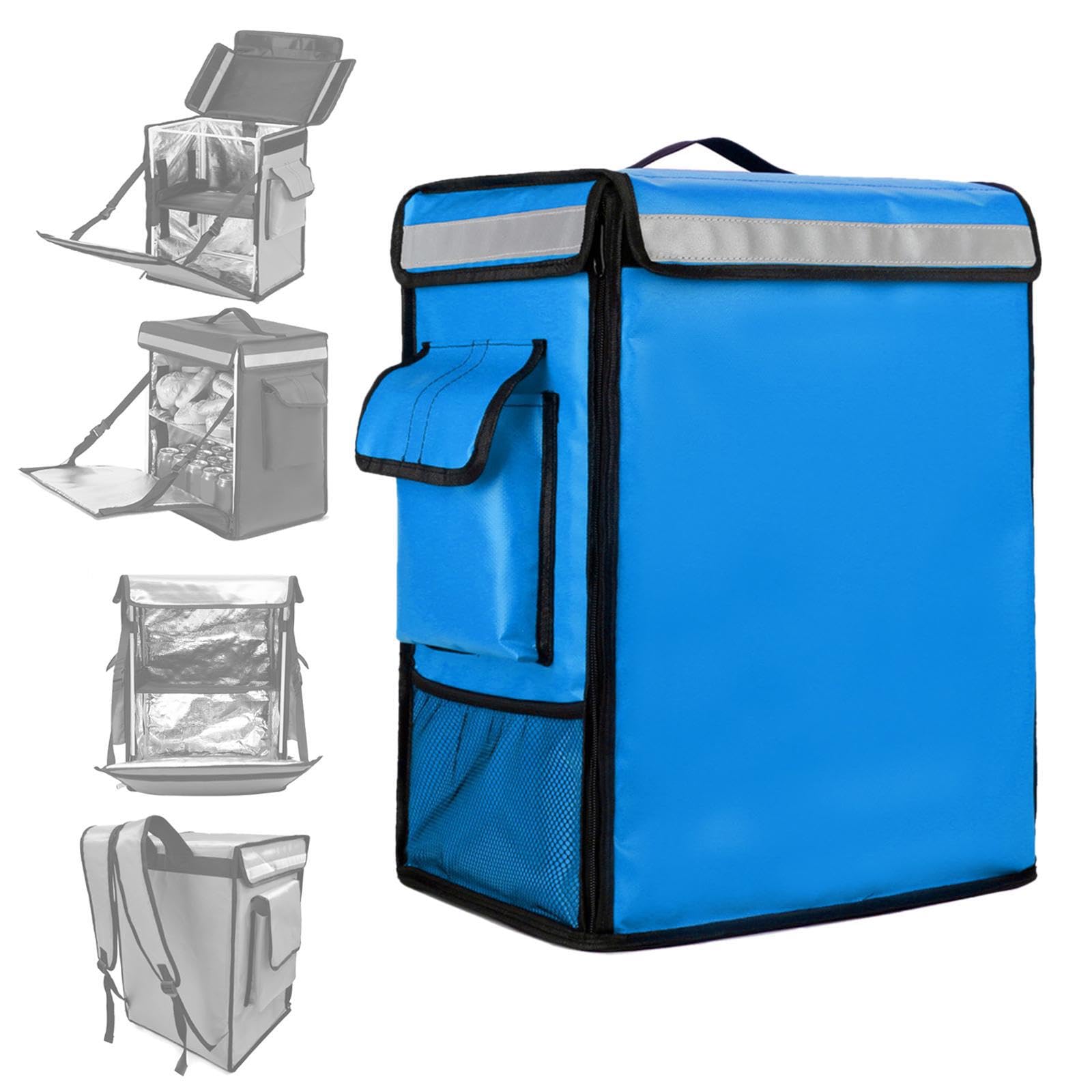 Borsa per la consegna della spesa, comoda per la consegna di catering, zaino termico per esterni o qualsiasi altro tipo di ordine. Servizio di