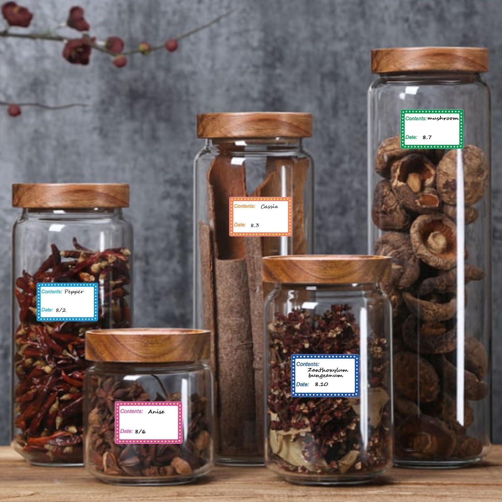 2 Rotoli, 1000 Pezzi Di Etichette Autoadesive Per Congelatore Adesivi Da Cucina Universali Rimovibili 25x40 Mm Etichette Per Barattoli Di Spezie E Contenitori Per Congelatore 92159906 - Foto 8