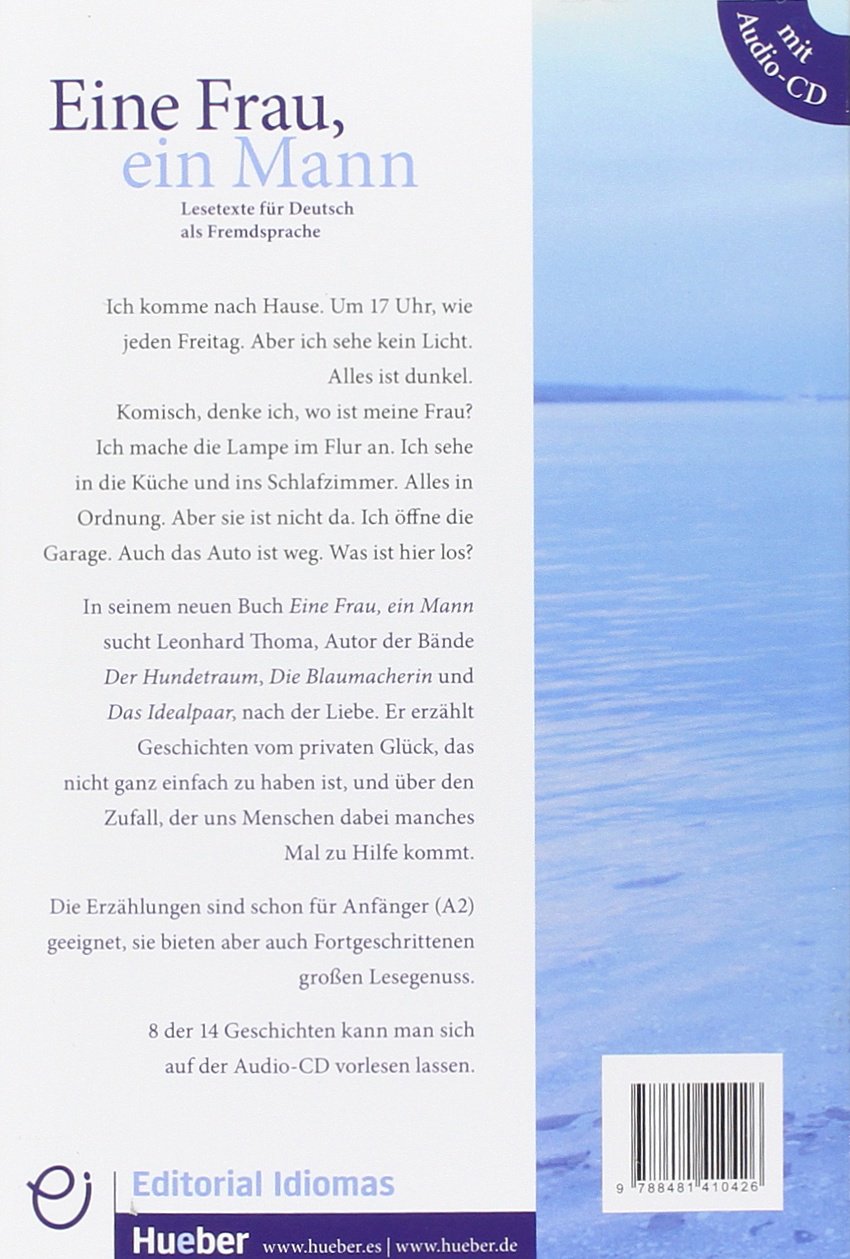 EINE FRAU, EIN MANN Libro&CD (Lecturas Aleman)