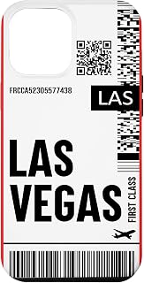 iPhone 12 Pro Max Las Vegas Flight Ticket Boarding Pass City Airplane Travel Case