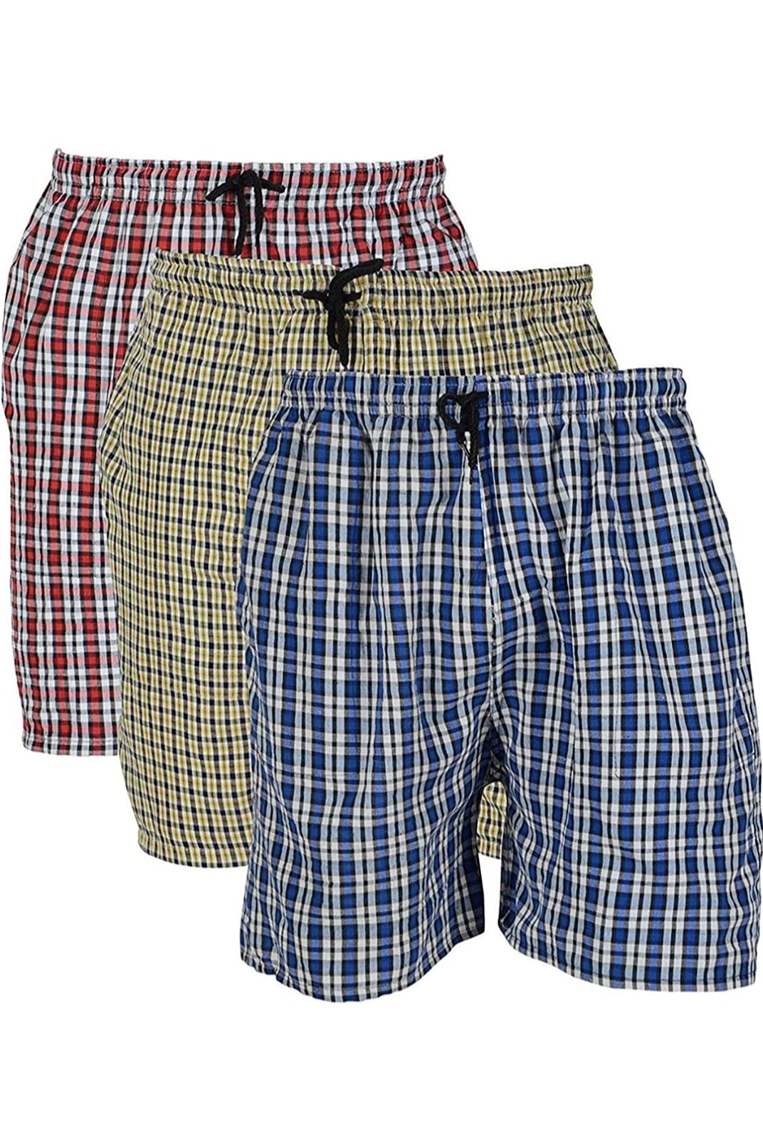Men's Cotton Boxers (Pack of 3) (Multicolor)