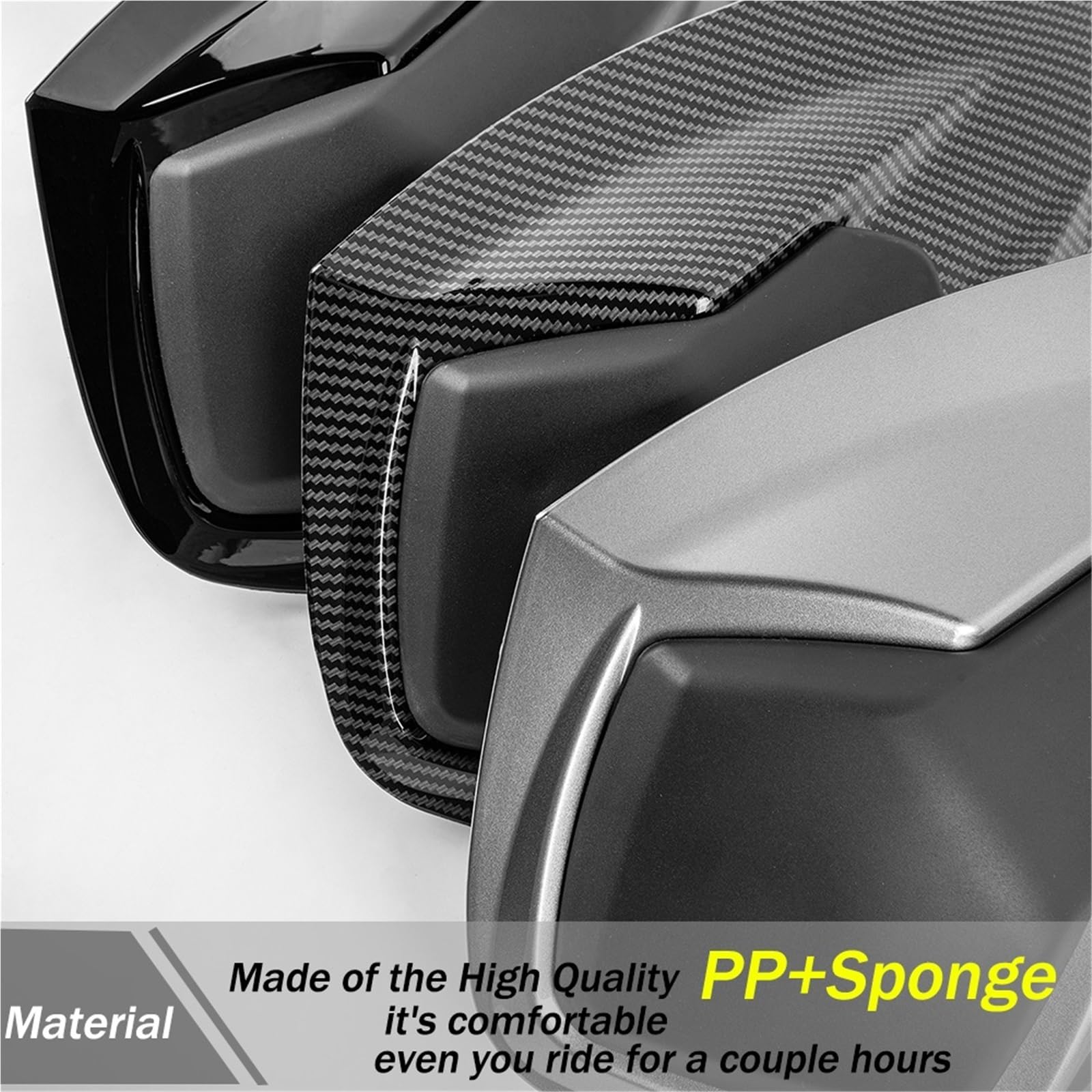 Winglets spojler Pasuje do Triumph Street Triple RS 765 2020-2023 2022 Akcesoria motocyklowe Osłona tylna(Carbon Fiber Look)