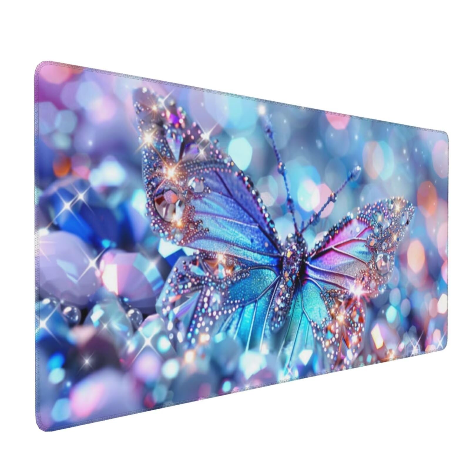 Fantastyczna podkładka pod mysz motyle XXL podkładka pod mysz 1000 x 500 x 3 mm akcesoria do gier, antypoślizgowa guma, wysoka precyzja i prędkość, antypoślizgowa powierzchnia, dla gracza R-721