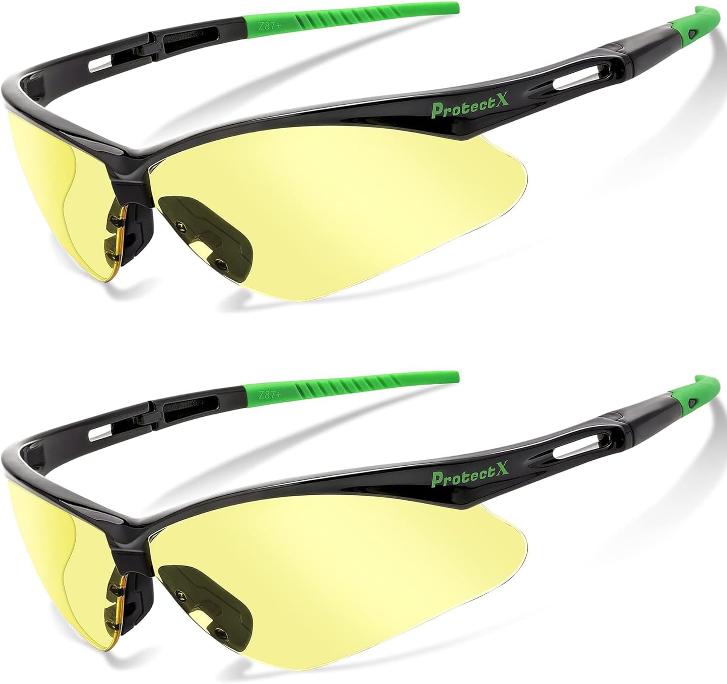 ProtectX Safety Glasses for Men & Women, Safety Sunglasses with Anti-Fog Scratch Resistant Lenses, Non-Slip Grips, ANSI Z87.1