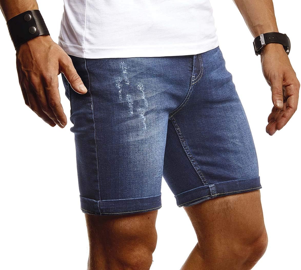 Leif Nelson Men´s Jeans Shorts LN1397 - Image 2