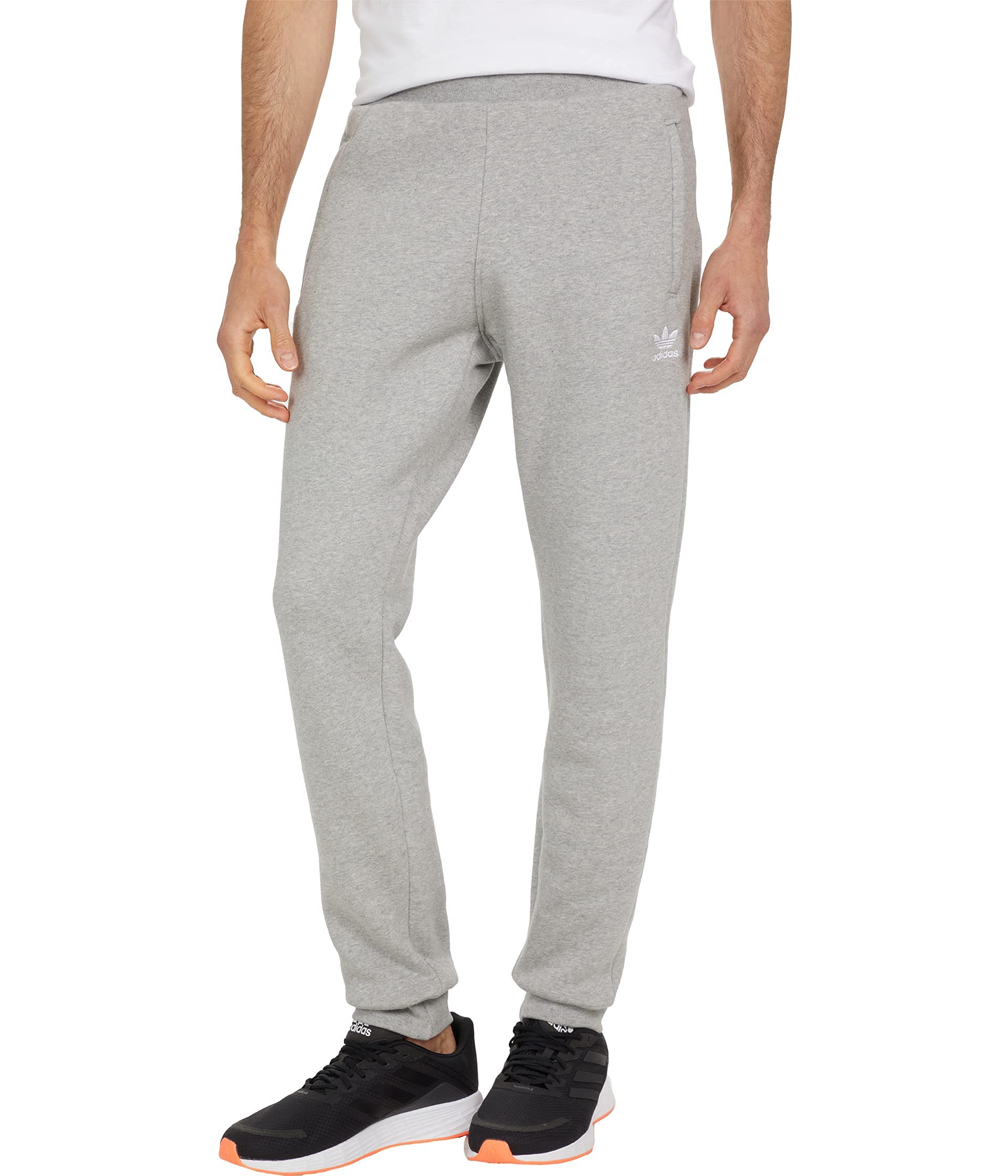 adidas Originals Men's Adicolor Essentials Trefoil Joggers, Medium Grey Heather, XXL