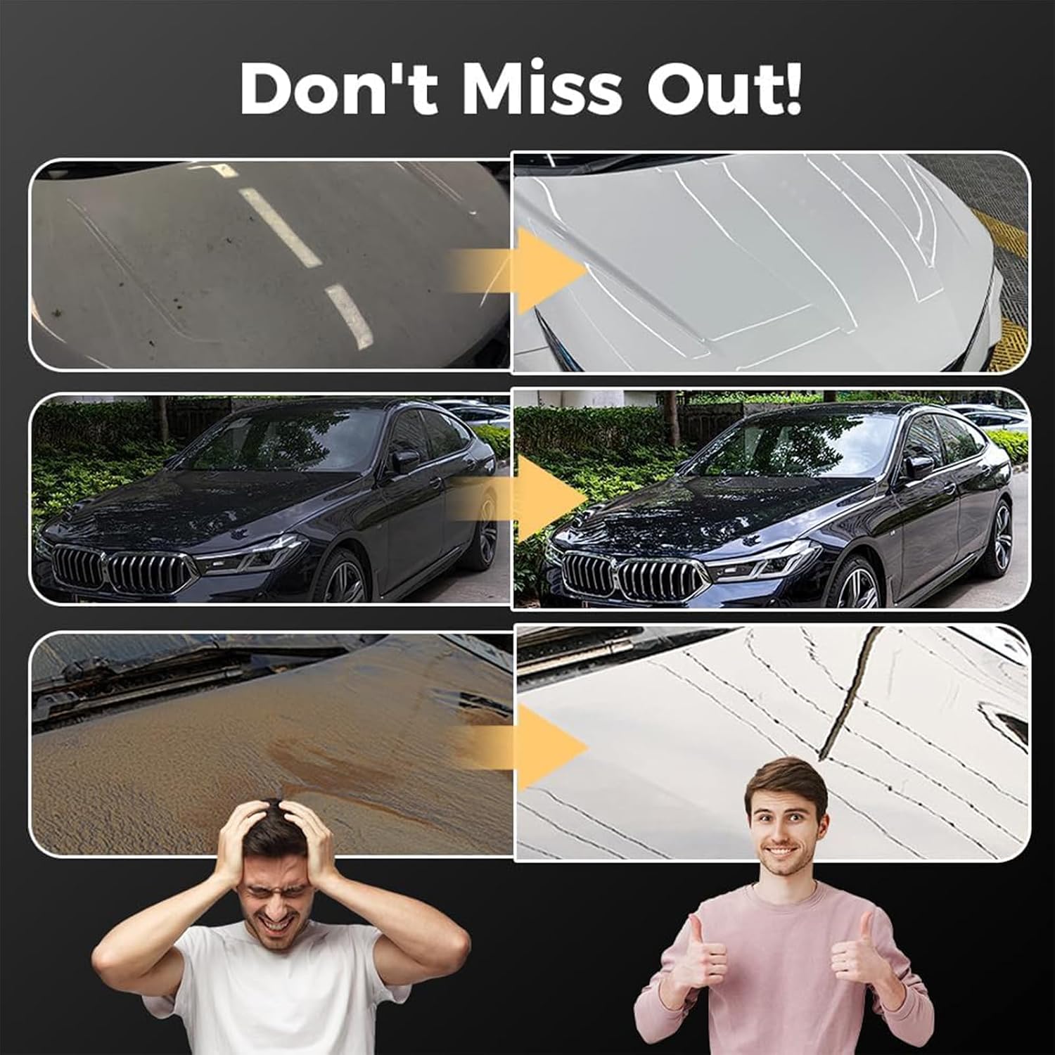 Nano Hydrophobic Ceramic Coating, 300ml Car Coating Spray Kit, 2026 Upgrade Quick Effect Coatings Agent Spray, Easy-to-Sprays Auto Paint Protection, for Car Paint Glass Plastic (3PCS)