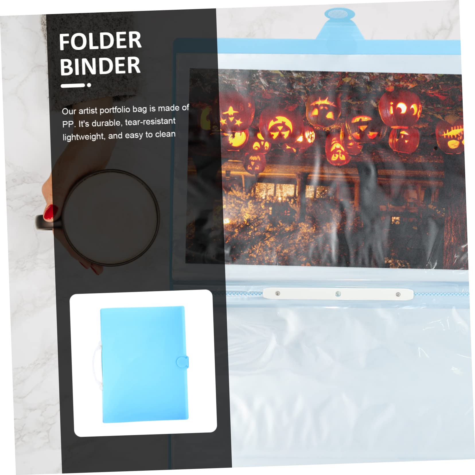 PLAFOPE Portafolio De Arte Páginas Bolsa De Almacenamiento Para Obras De Arte Funda De Transporte Para Pinturas y Dibujos Organizador De Proyectos Creativos Diseño Ligero y Duradero