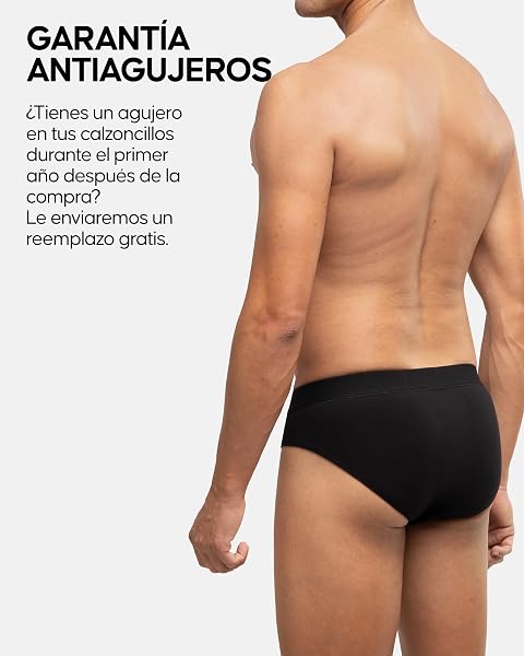 DANISH ENDURANCE Calzoncillos Hombre Slip, Slips Hombre Algodon, Transpirables, Pack de 3 - Ropa Hombre, Ropa Interior - 4