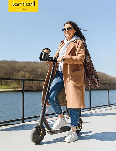 Miniatura 7 de Portavasos para cochecito con soporte para teléfono - Agarres antideslizantes mejorados 2 en 1 Soporte para tazas para andador, silla de ruedas,