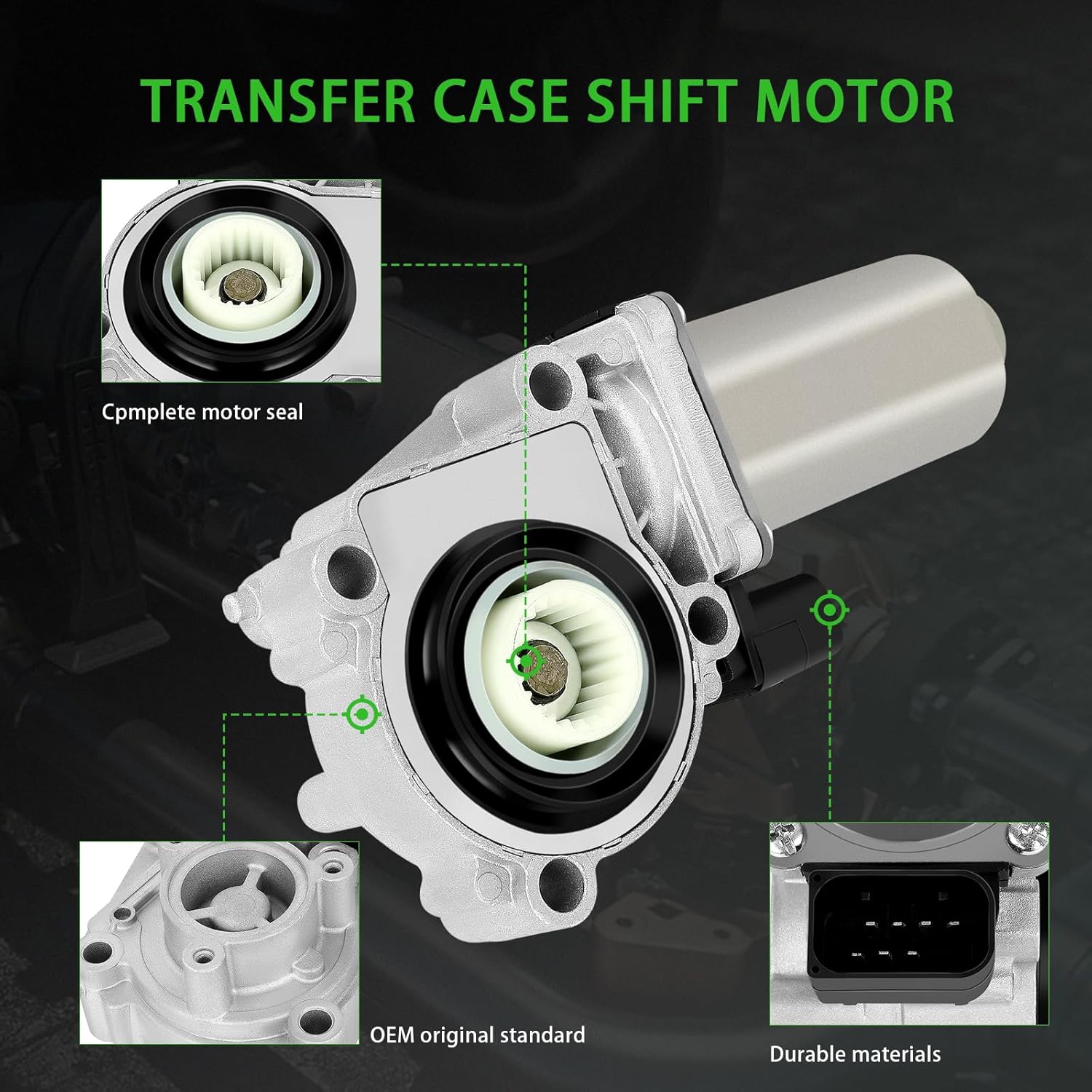 SCITOO 600-939 4WD Transfer Case Shift Motor Actuator For Land Rover Discovery,For Land Rover LR3,For Land Rover LR4,For Land Rover Range Rover,For Land Rover Range Rover Sport