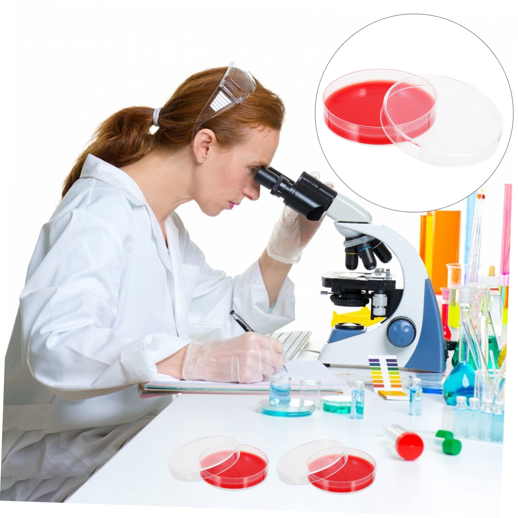ULTECHNOVO 20piezas Placas De Agar De Para Cultivo Microbiológico Placas Petri Para Laboratorios Medio De Crecimiento Para Pruebas De Hemólisis y Cultivo De Estafilococos y Estreptococos