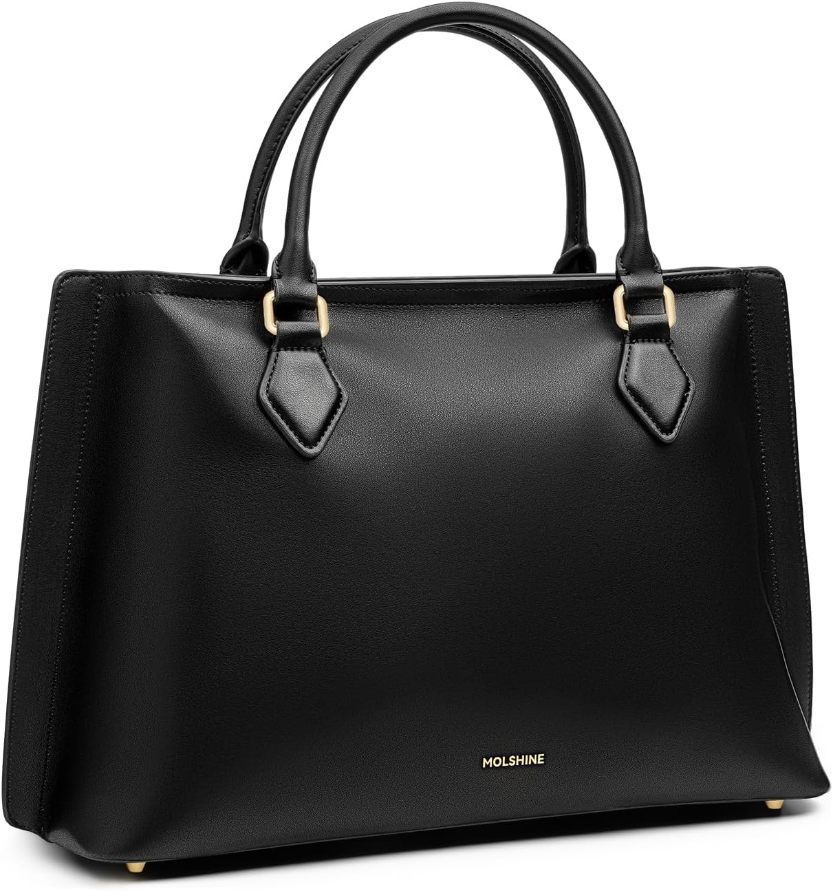 molshine Genuine Leather Tote Handbag, Large Capacity Casual Top Handle Shoulder Handbag,Armpit Bag Crossbody Bag for Women Lady DLK0036