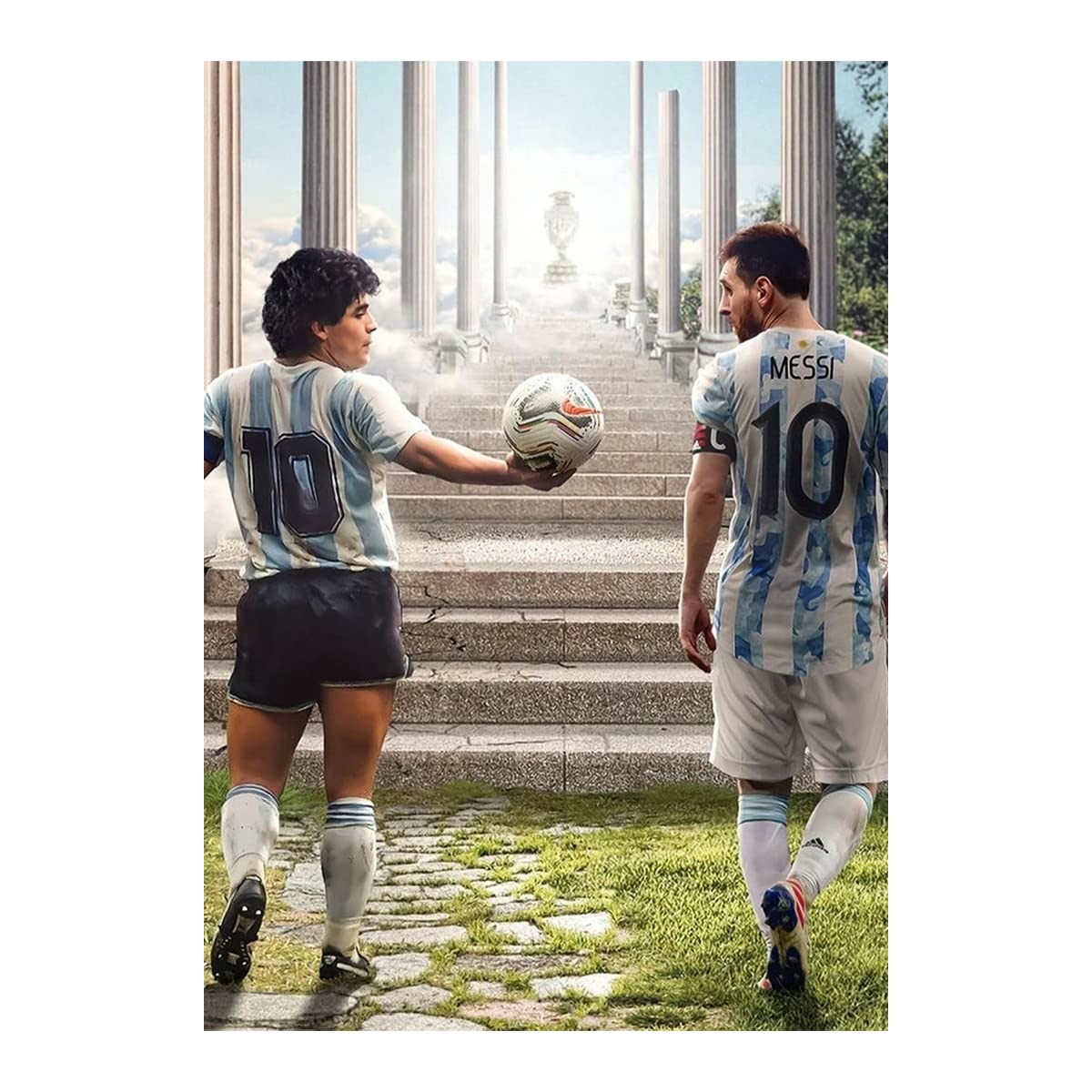 Diego Maradona with Messi Wall Sticker - Diego Maradona with Messi Wall Poster Sticker - Diego Maradona - Messi - starxdecals (B0BRGZZQ35) Amazon Price History, Amazon Price Tracker
