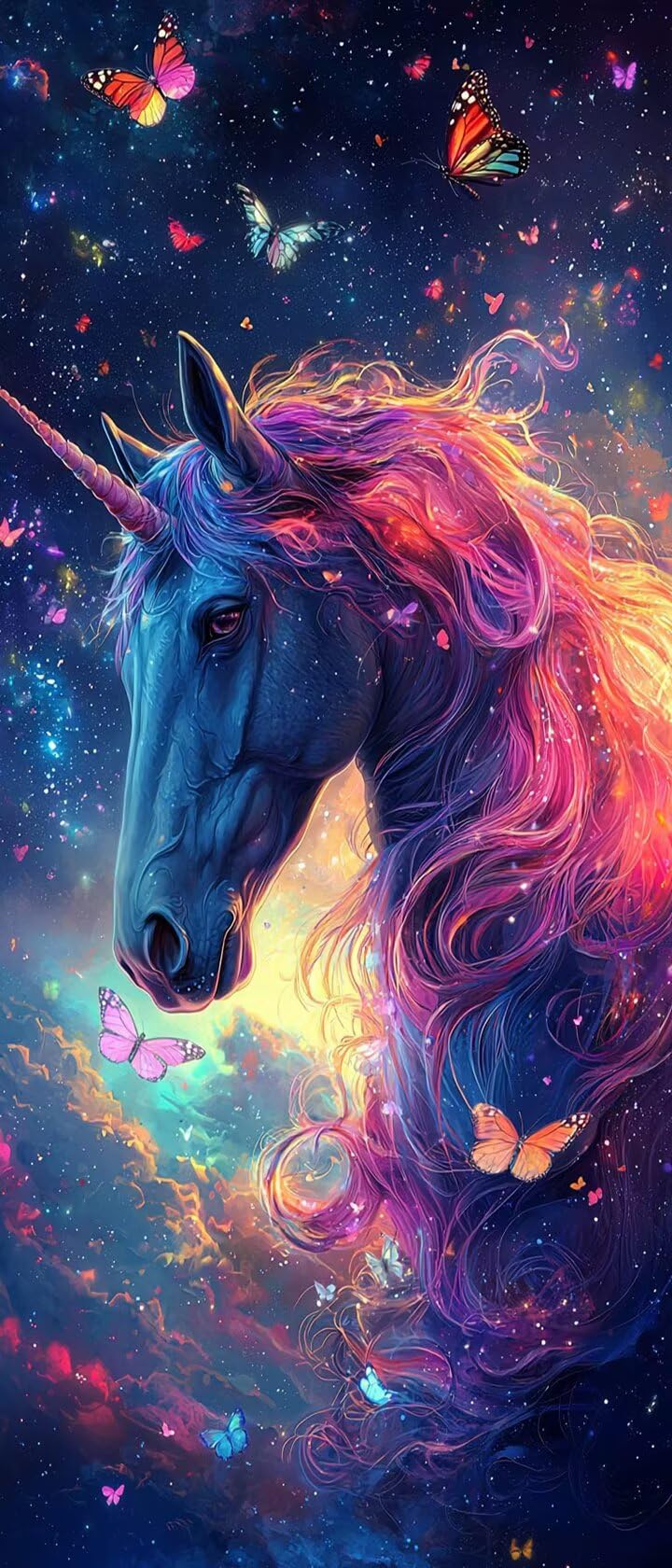 Cavallo Bianco Dipingere z i Numeri Adulti, Misura XXL 80 x 240 cm, Farfalla Paint by Numbers Kit Principianti z 3 Penne, Zestaw Fai Da Te, Hobby Creativi Adulti Decorazioni, (Senza Cornice) P0M-791
