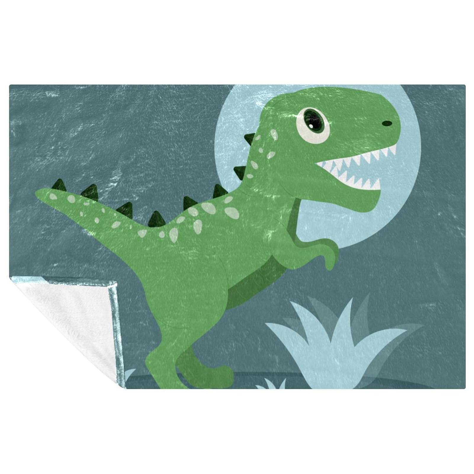 Couverture dinosaure 150x100 cm le cadeau parfait pour décorer un lit d'enfant avec douceur