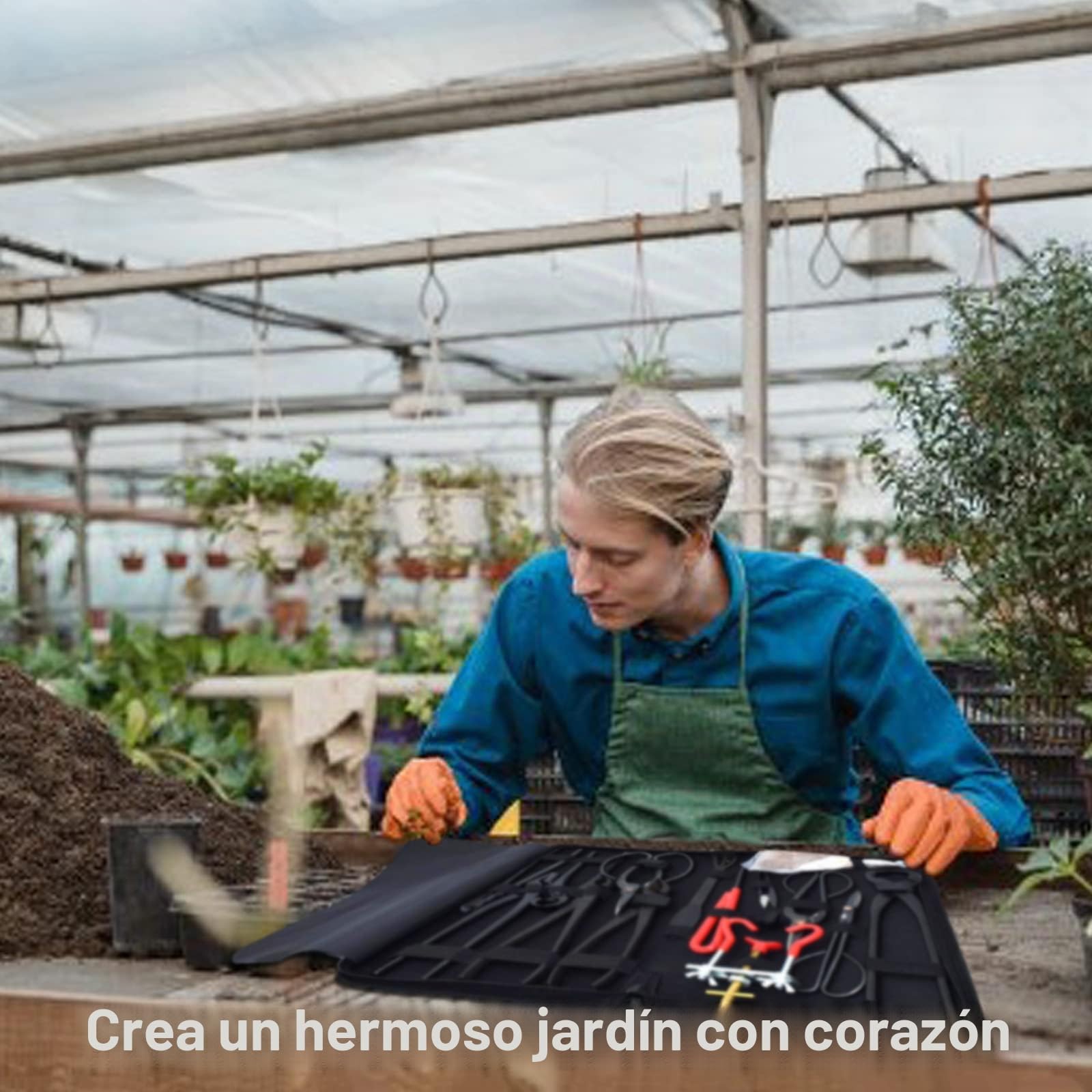 Juego de Herramientas de bonsái de 14 Piezas de Acero al Carbono para Jardinería, Incluyen Tijeras, Alicates y Tijeras de Podar para Jardineria Casera y Plantas de Balcón(C)