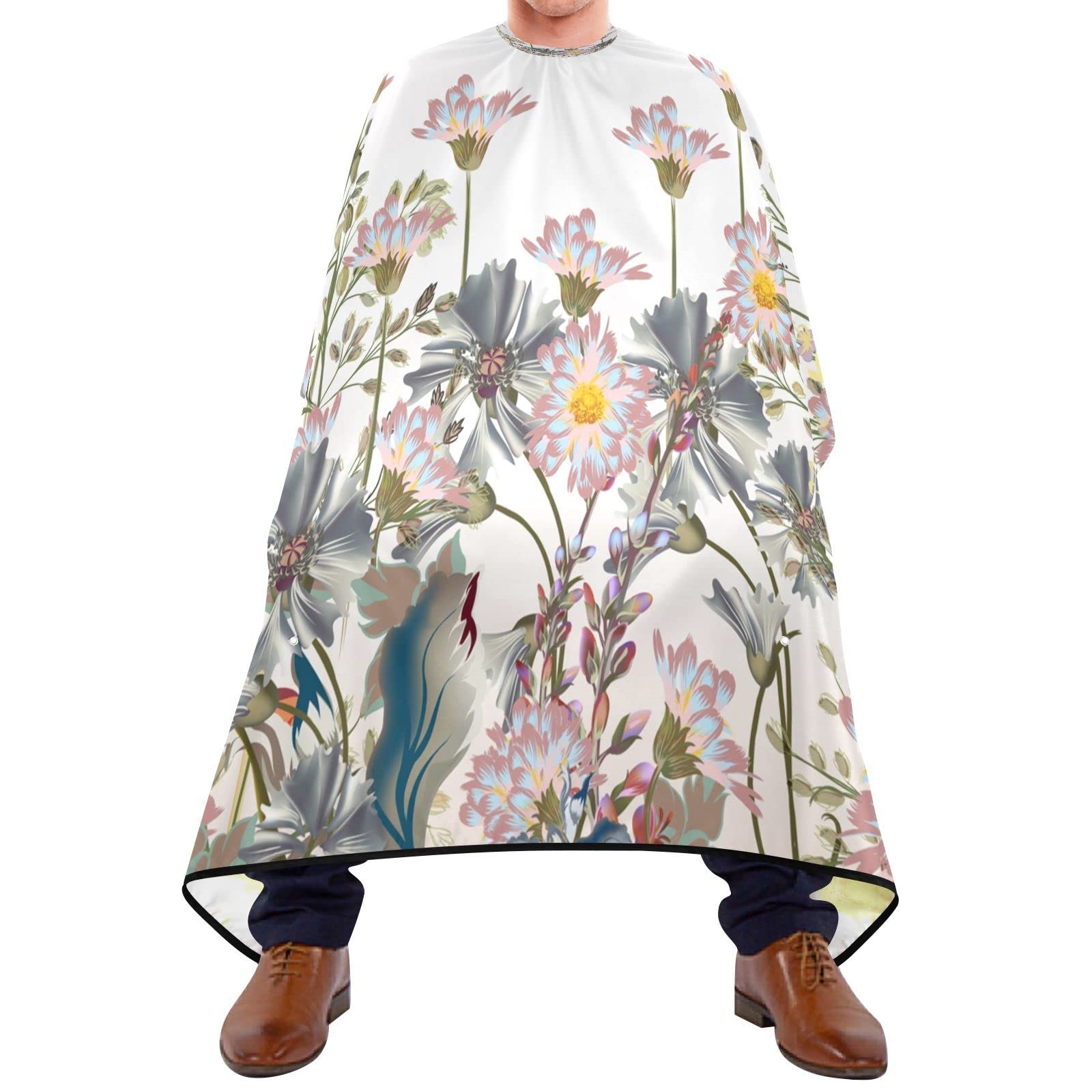 Capa De Peluquería Profesional 140x168cm, Girasol Acuarela Capa De Corte De Pelo Personalizada Duradero Capas Para Peluqueria, Para Mujeres, Barberías