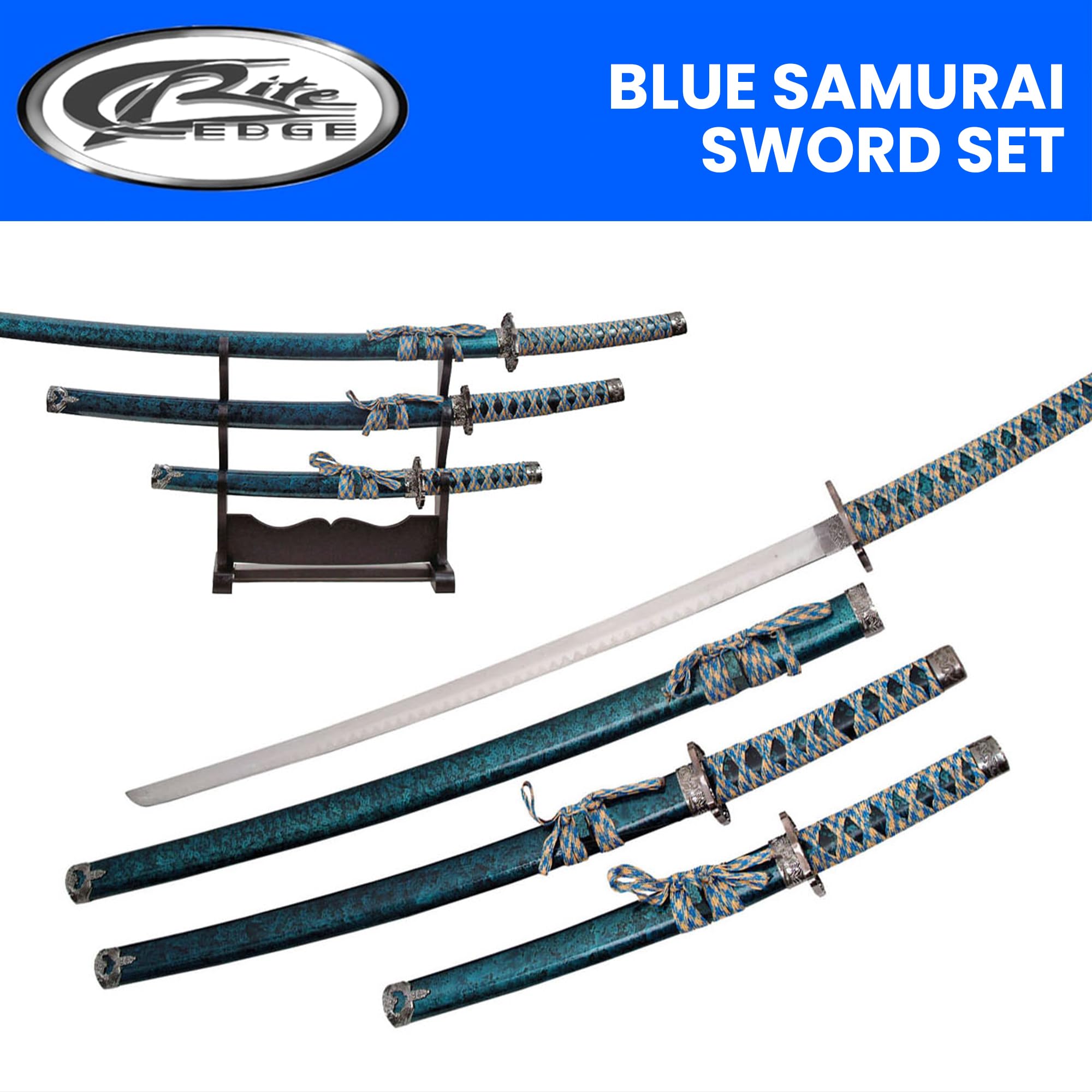 Amazon.com : SZCO Supplies Japanese Samurai Katana Set with Stand